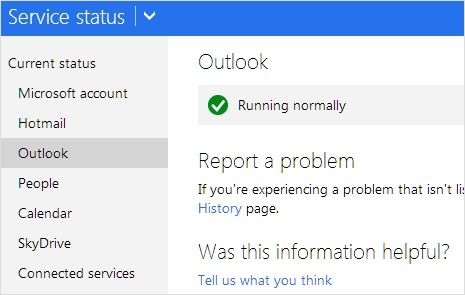 Outlook-service-status
